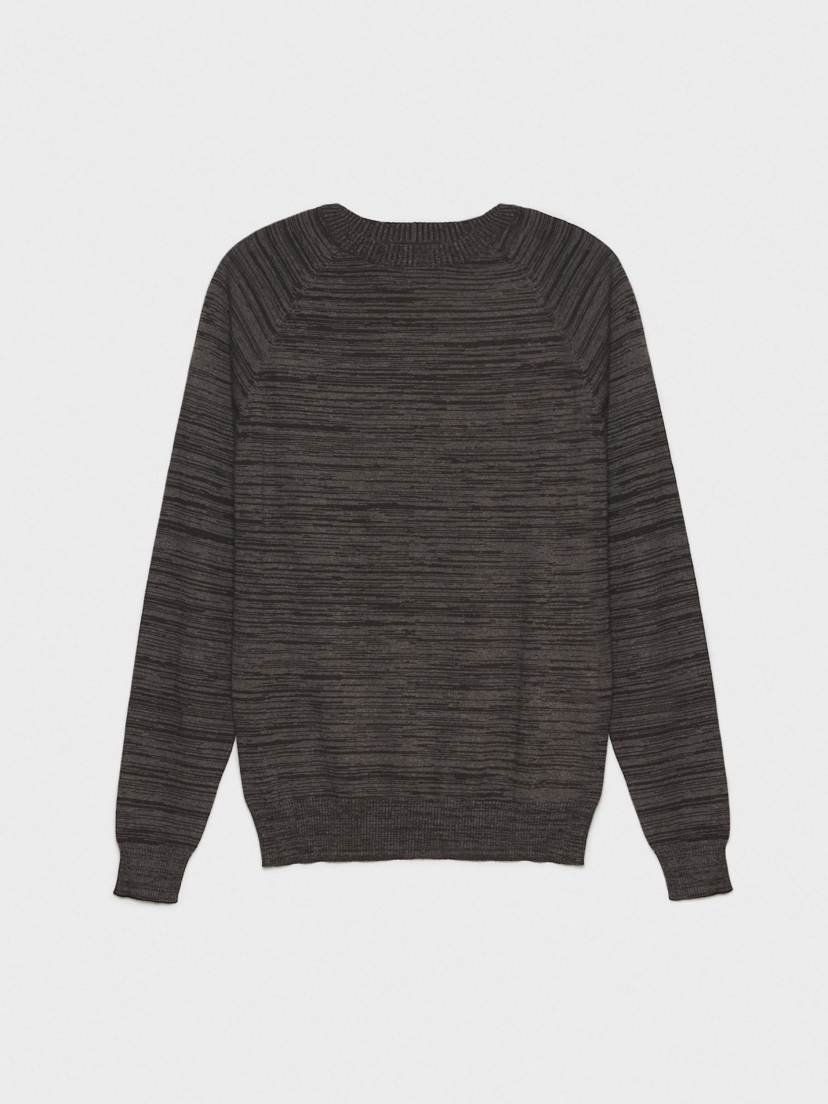 %Pto% Basic mottled sweater dark grey