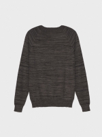 %Pto% Basic mottled sweater dark grey
