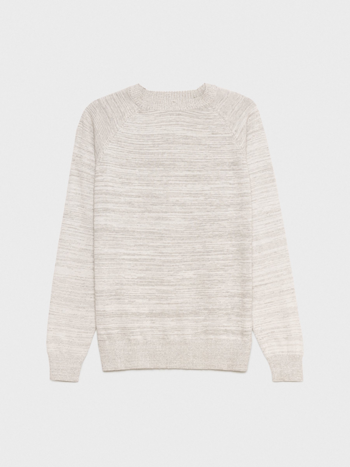 %Pto% Basic mottled sweater light grey