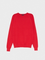 %Pto% Striped shirting with elbow patches red