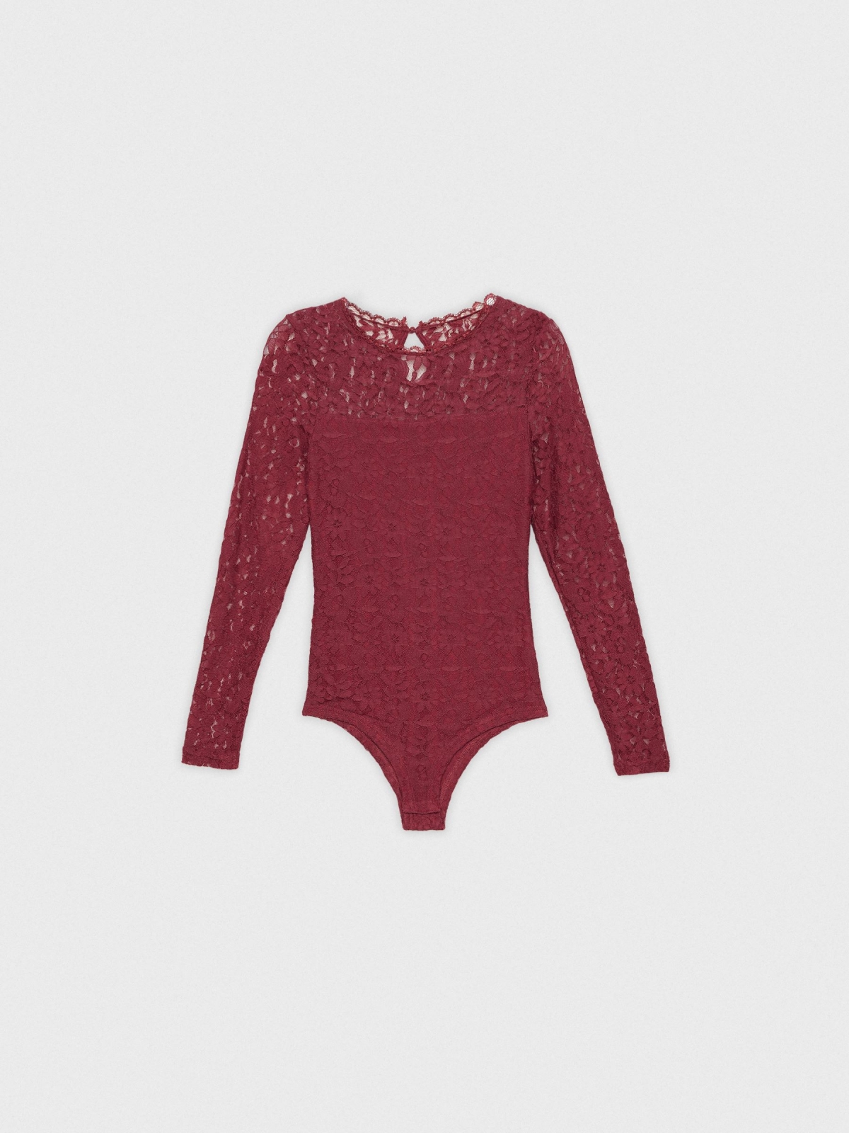 %Pto% Lingerie lace bodysuit garnet