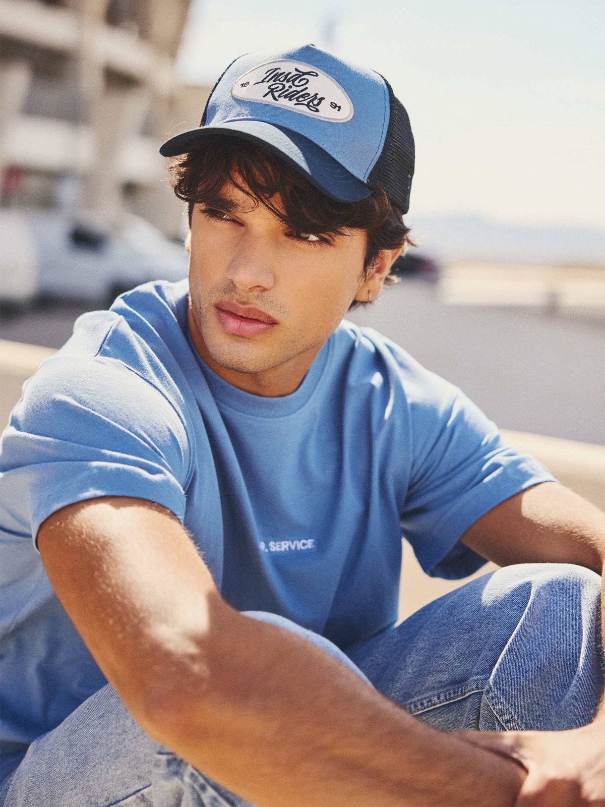 %New% Boné trucker azul Insiders azul marinho