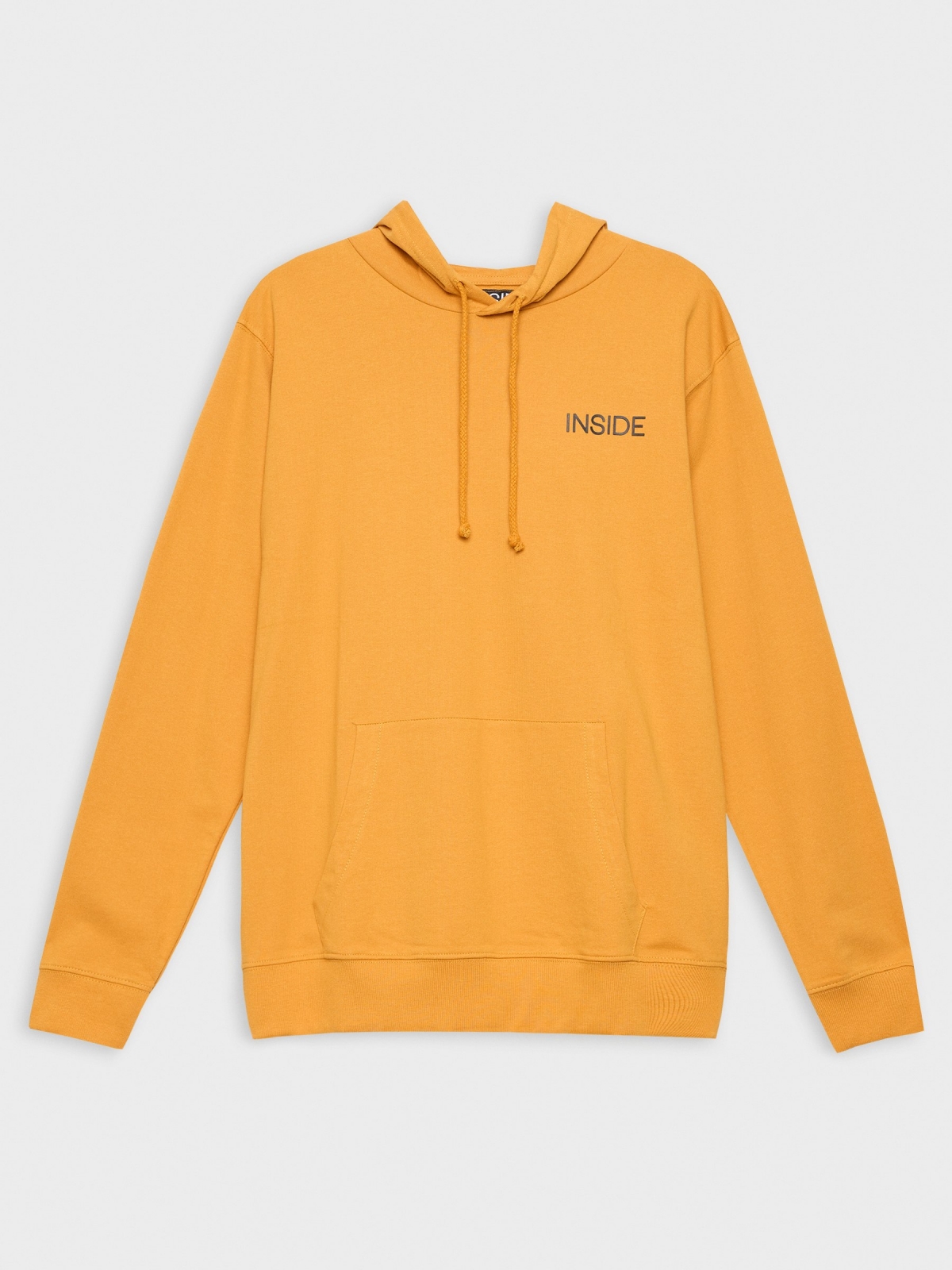 %Pto% Sudadera con capucha y logo ocre