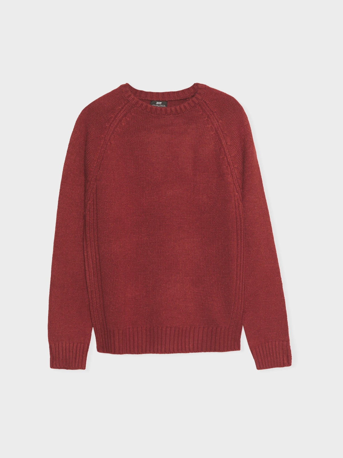 %Pto% Camisola de malha básica vermelho