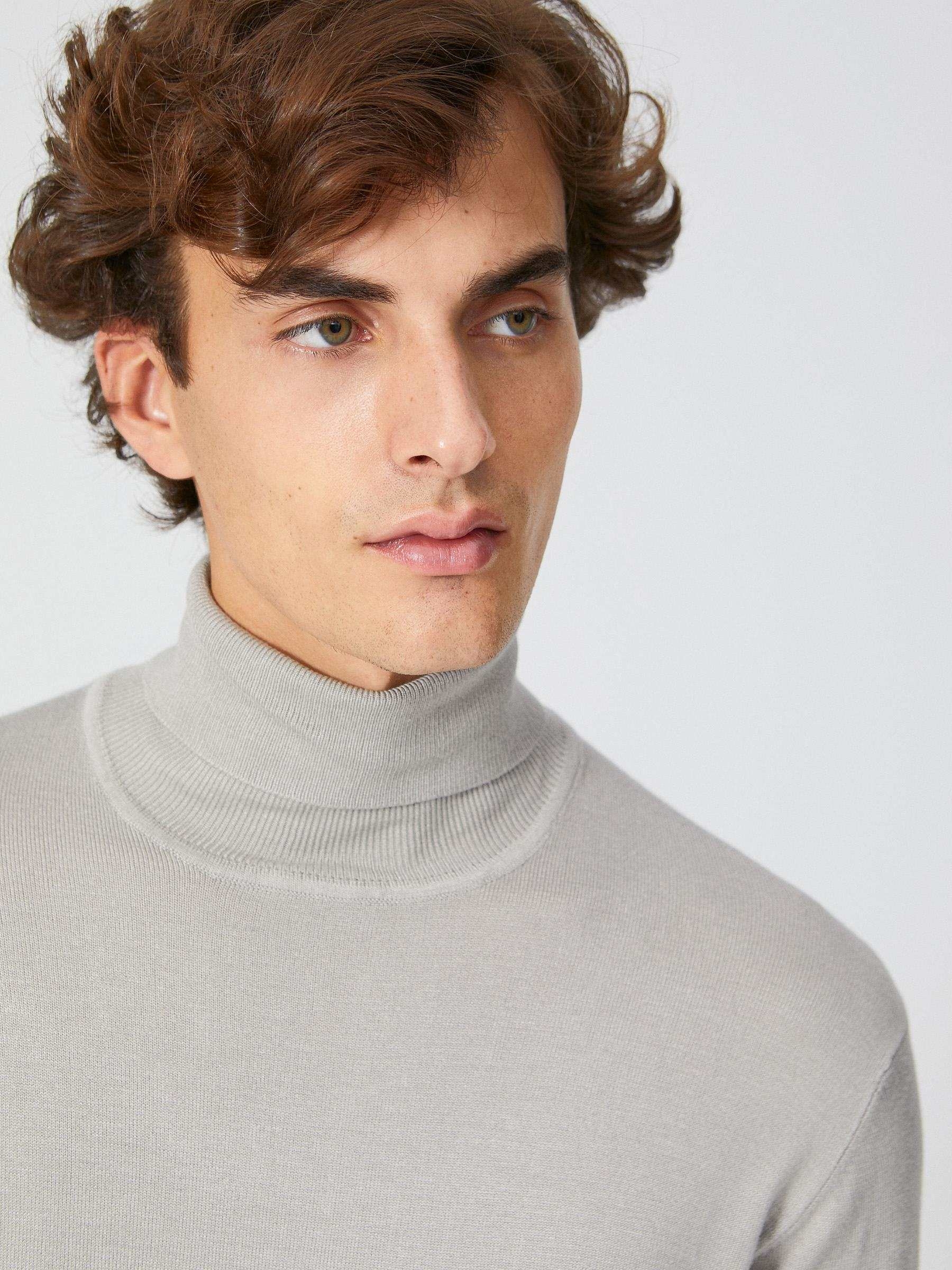 Jersey básico cisne gris vista media frontal