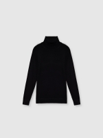 %Pto% Basic swan sweater black front view