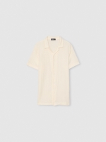 %Pto% Short sleeve textured knit shirt raw front view