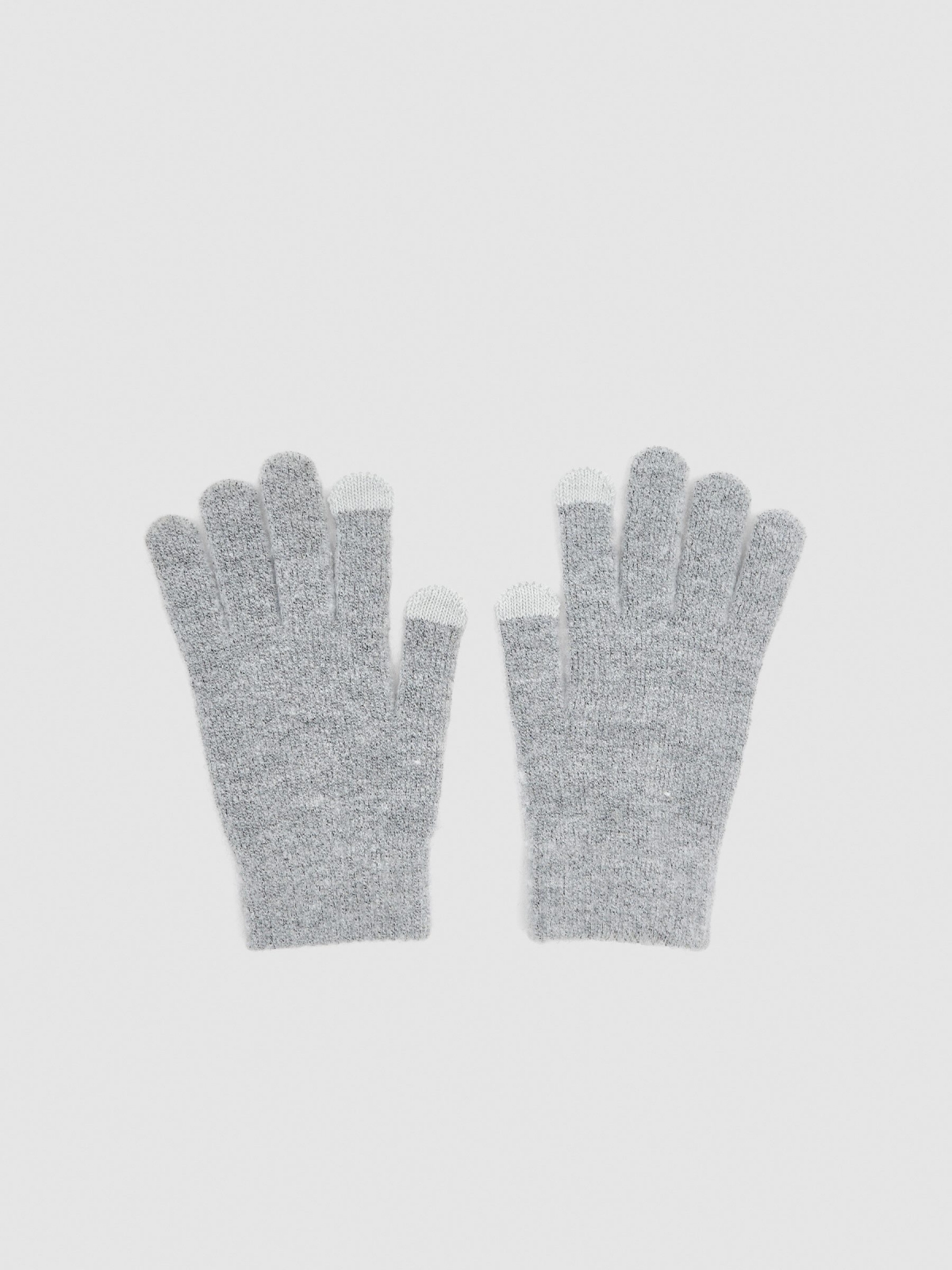 Guantes táctiles grises gris