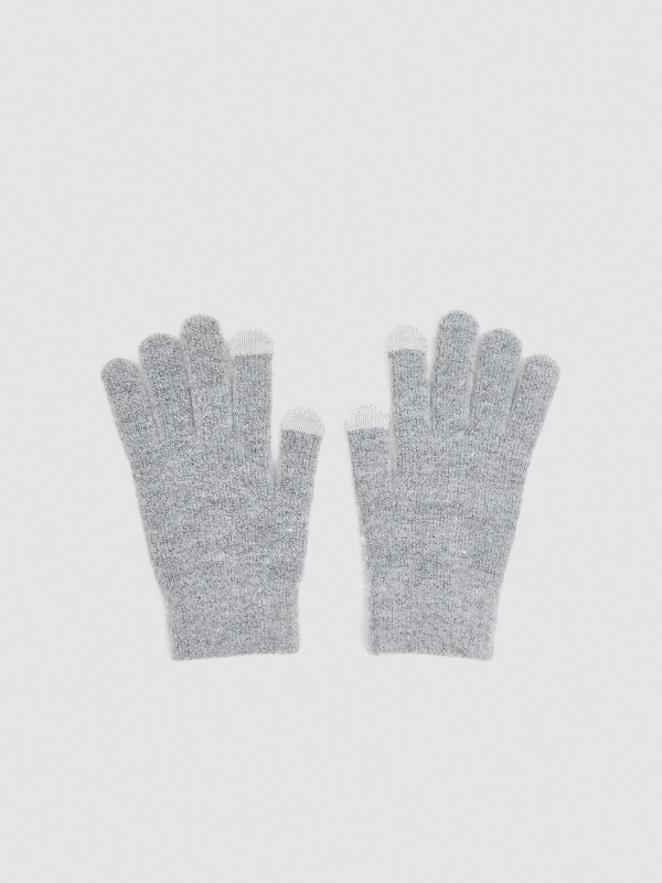 Guantes táctiles grises gris