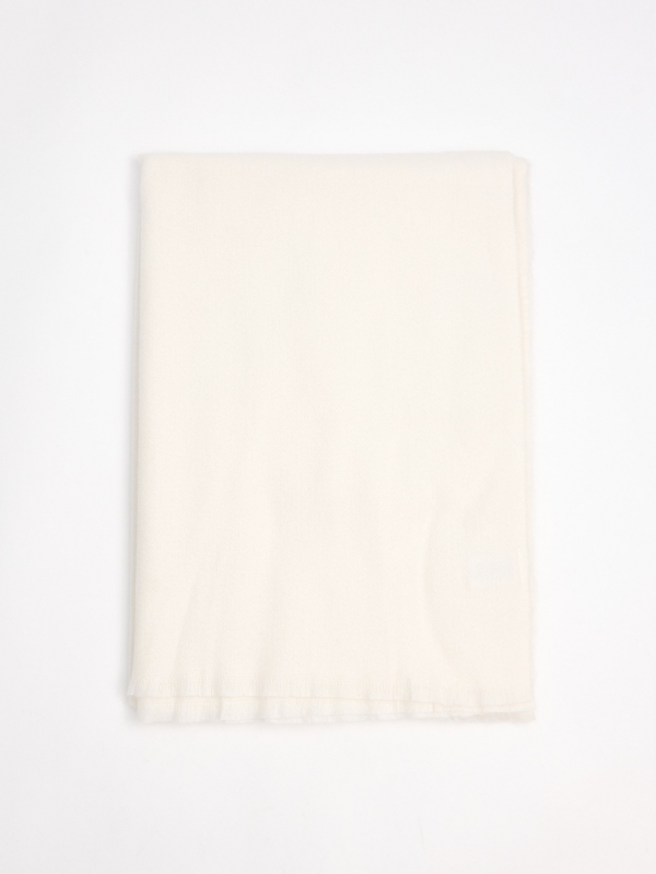 Basic ivory white scarf white