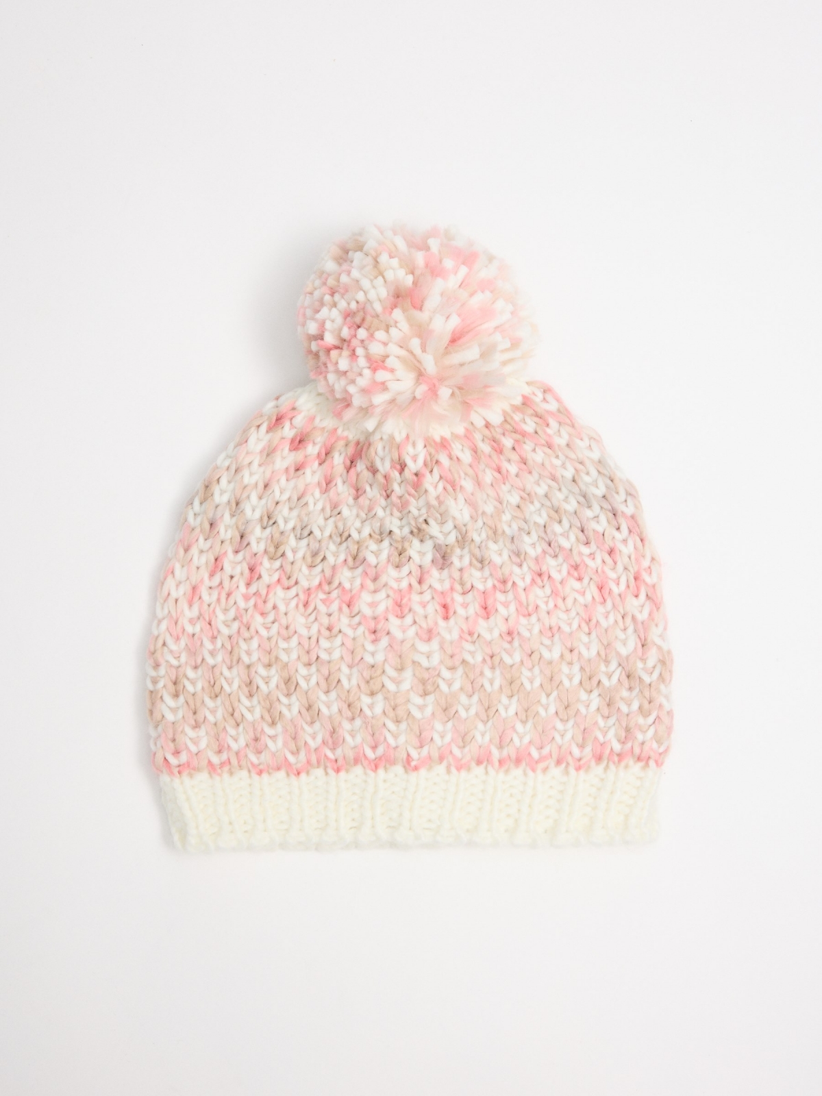Gorro pompón multicolor nude multicolor