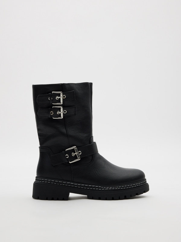 Buckle boots black