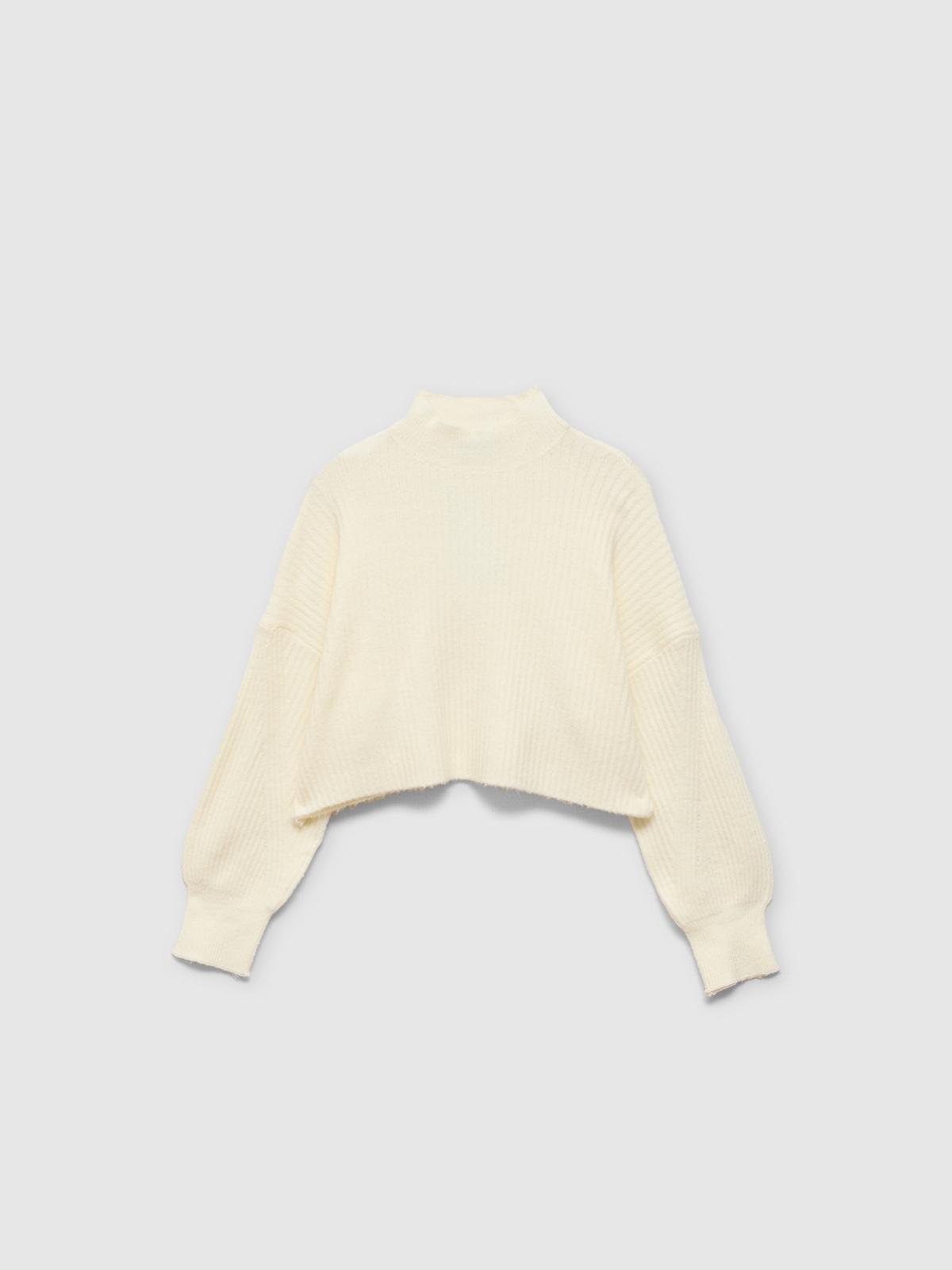 %Pto% Perkins collar jumper beige front view