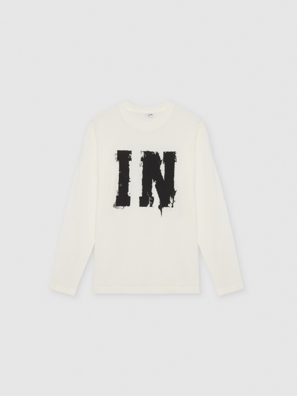 Long sleeve shirt Inside raw front view