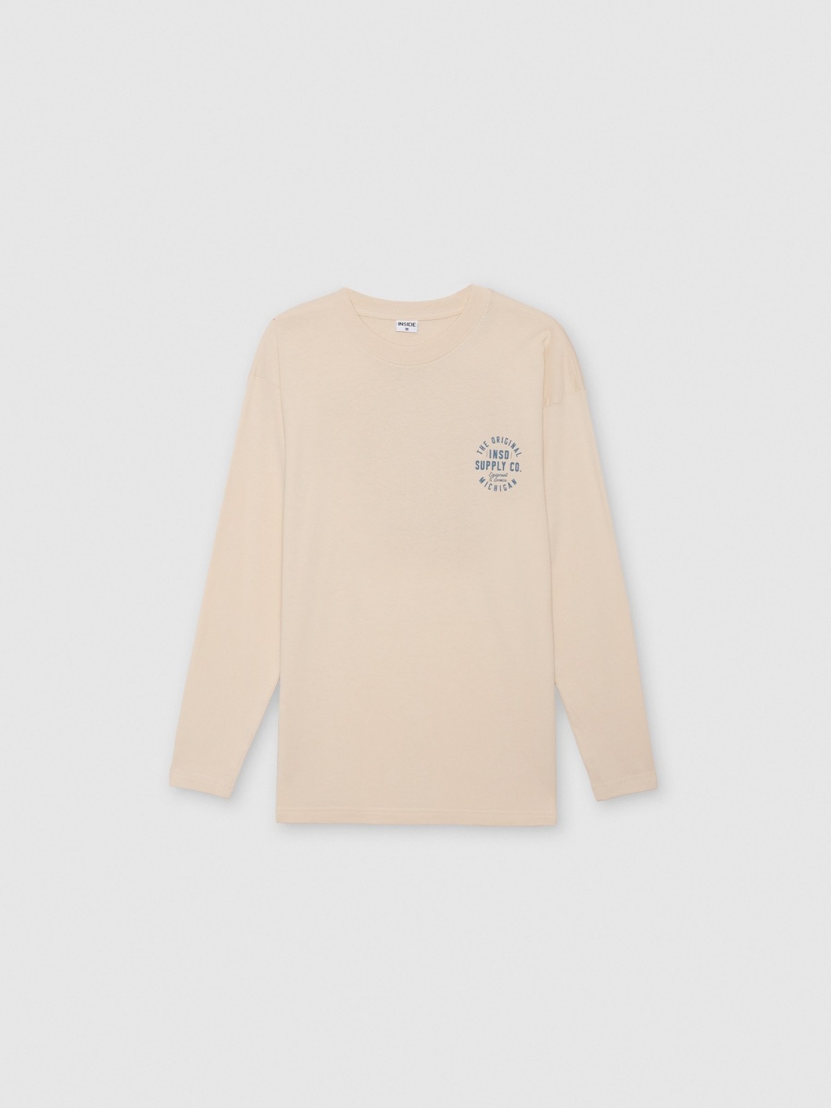  Long sleeve Michigan shirt raw front view