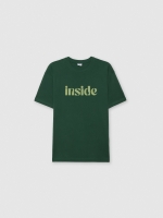%Pto% Camiseta manga corte Inside verde vista frontal