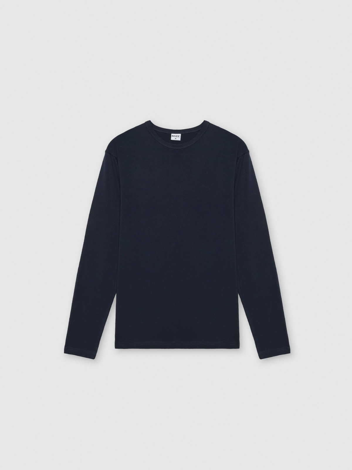 %Pto% Basic long sleeve t-shirt blue front view