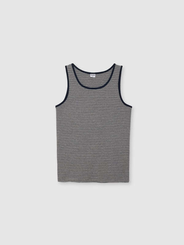  Camiseta de tirantes rayas melange medio vista frontal