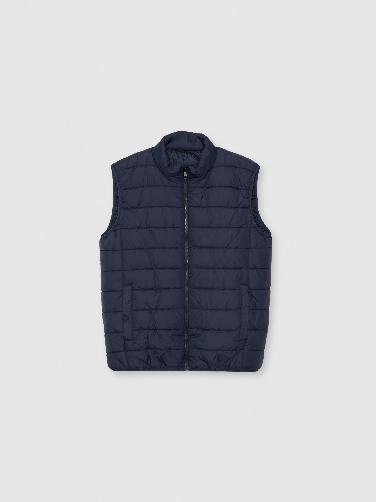  Padded vest navy front view