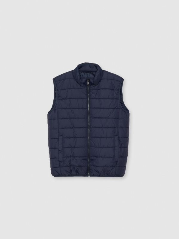 Padded vest navy front view