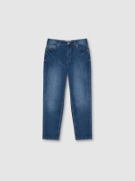 %Pto% Jeans mom slim azul vista frontal