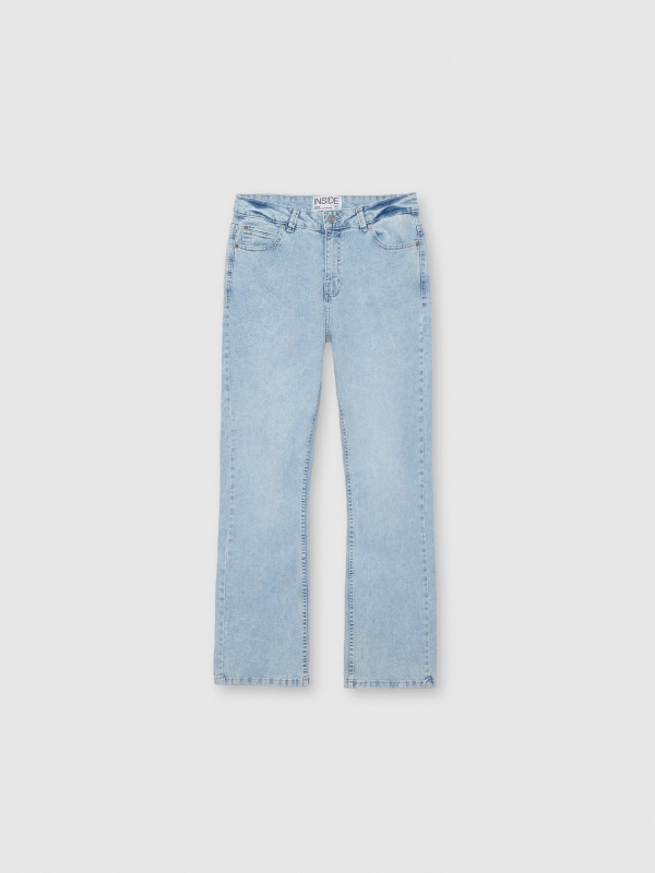  Jeans high rise straight azul claro azul claro vista frontal