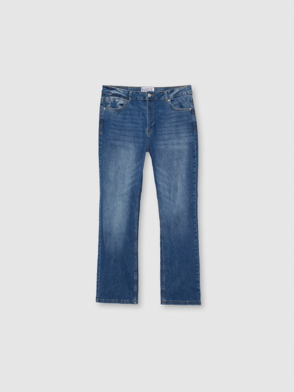  Jeans high rise straight azul oscuro azul oscuro vista frontal