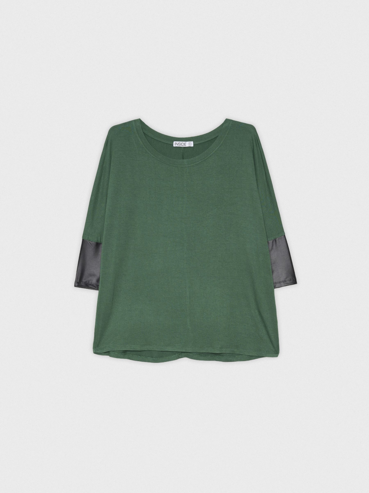 %Pto% Camiseta detalles efecto piel verde