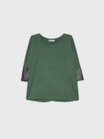%Pto% Camiseta detalles efecto piel verde