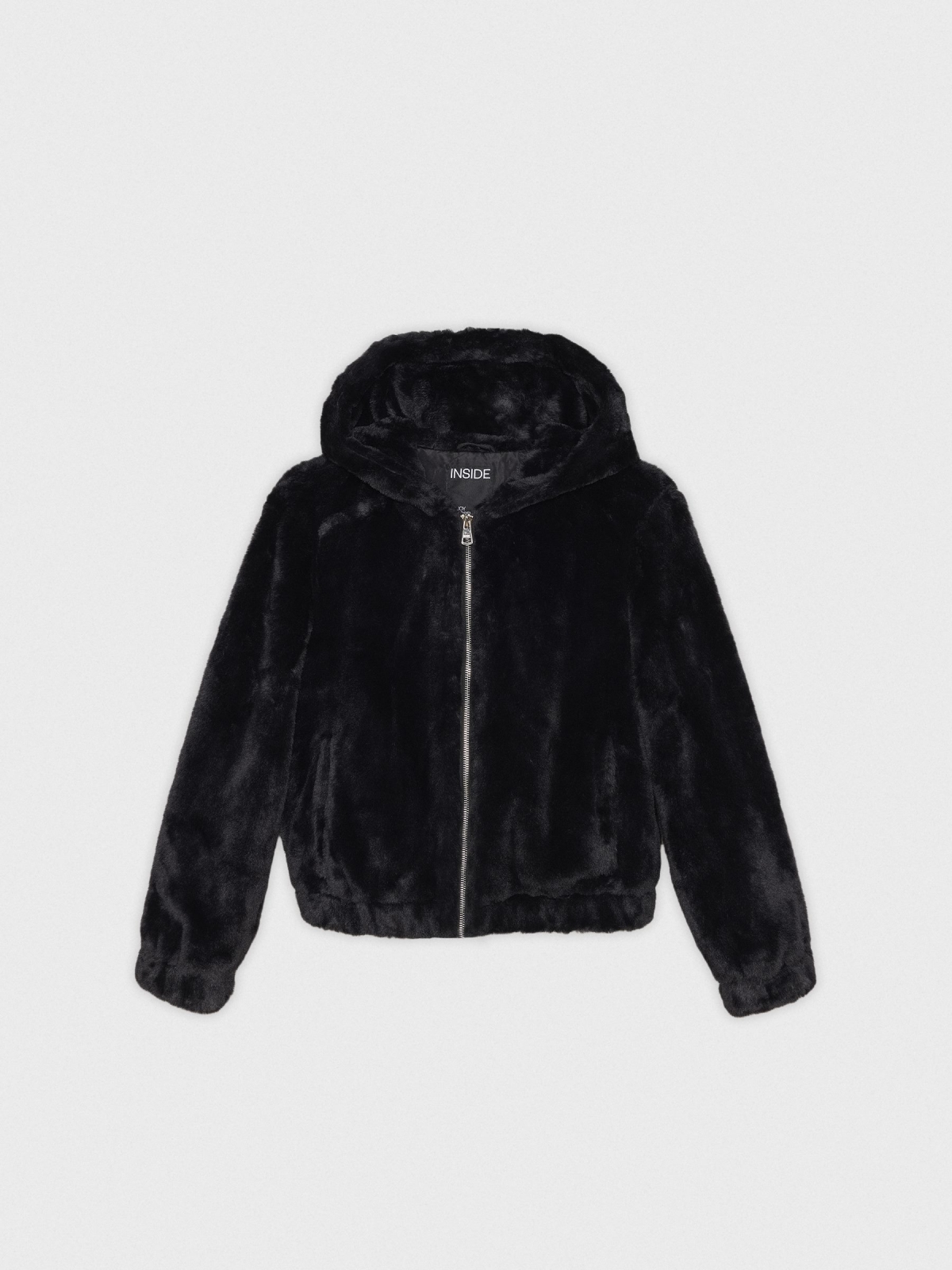 %Pto% %Cover% Pink fur effect jacket black