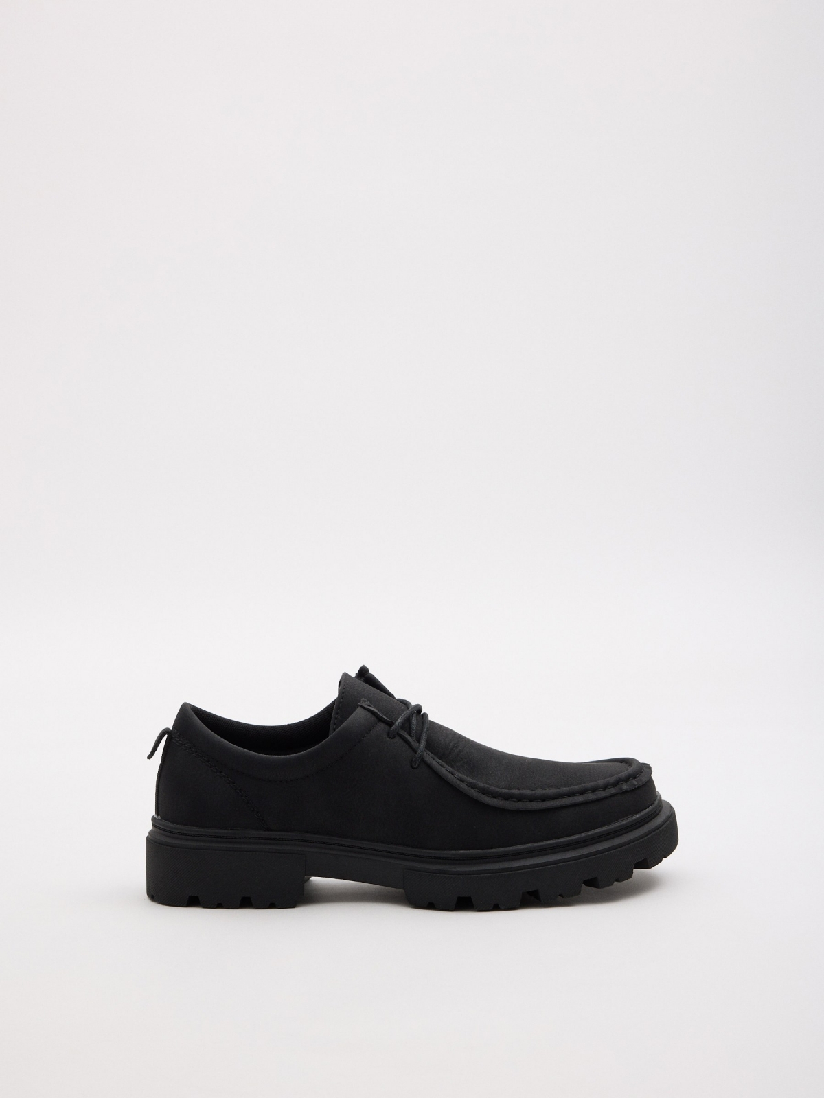 Zapato vestir bordón negro