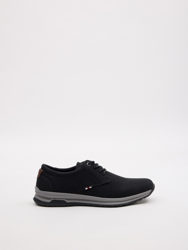 Zapato clásico deportivo negro negro