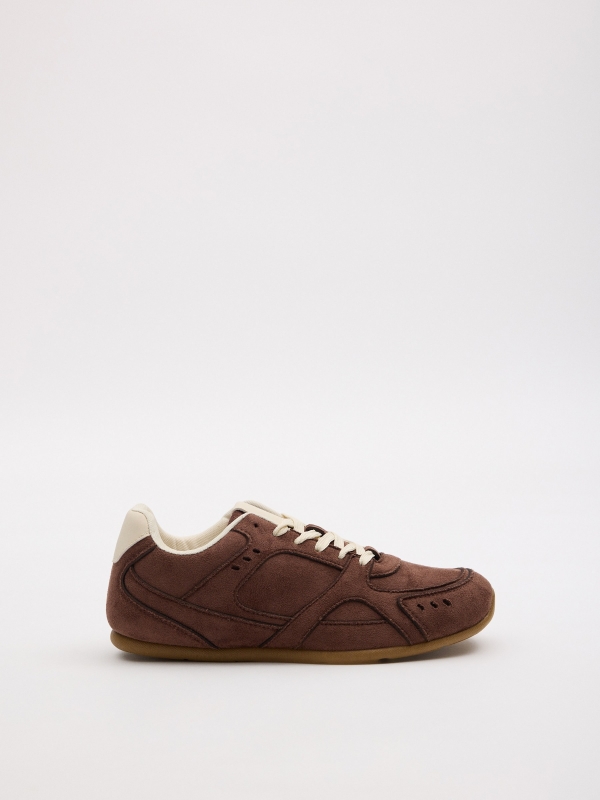 Zapatilla deportiva casual marrón marrón oscuro