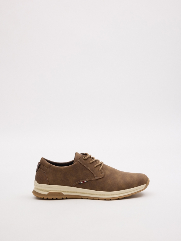 Zapato clásico deportivo marrón marrón tostado