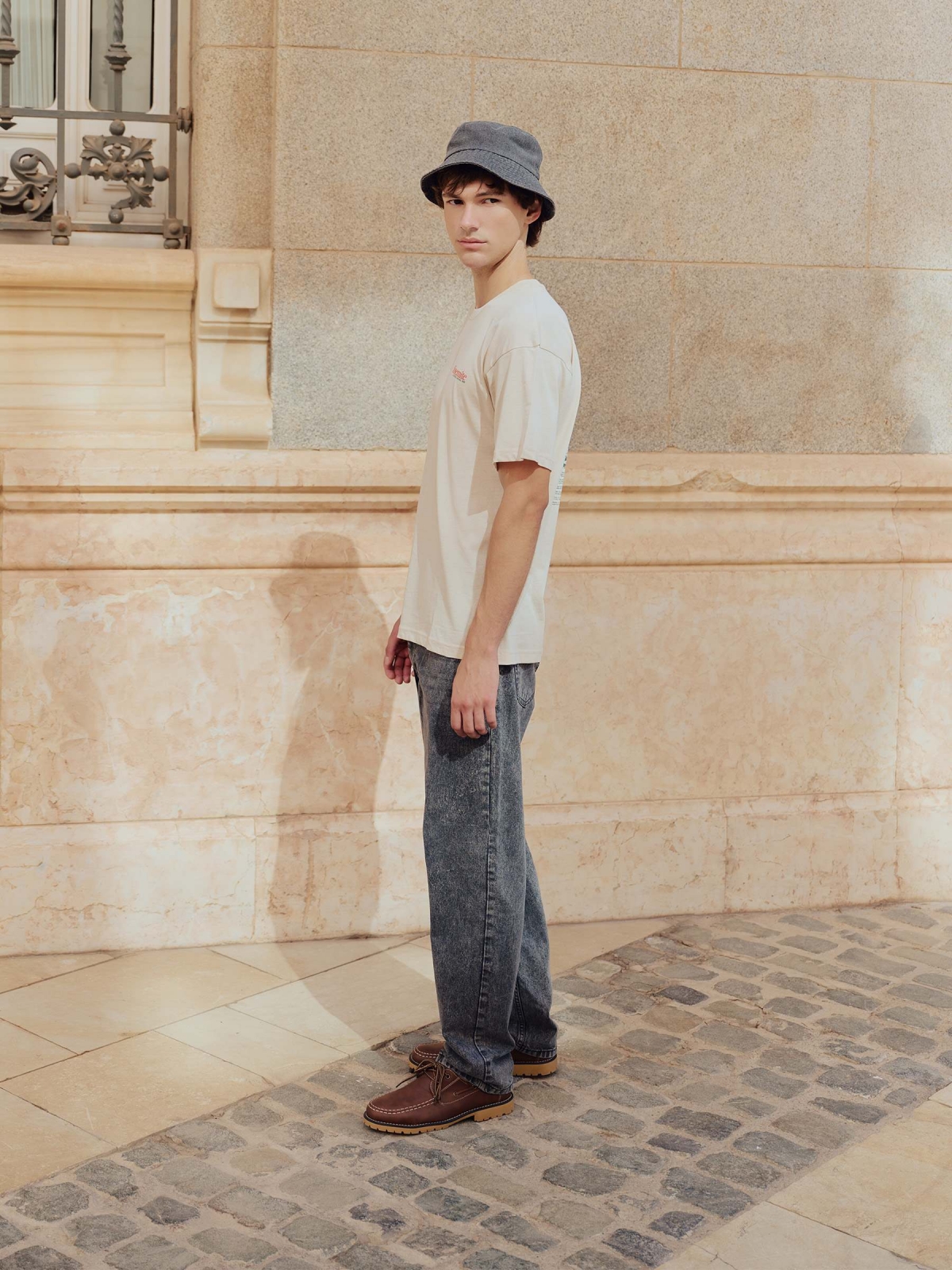 %New% Worn grey baggy jeans grey %New% Worn grey baggy jeans grey