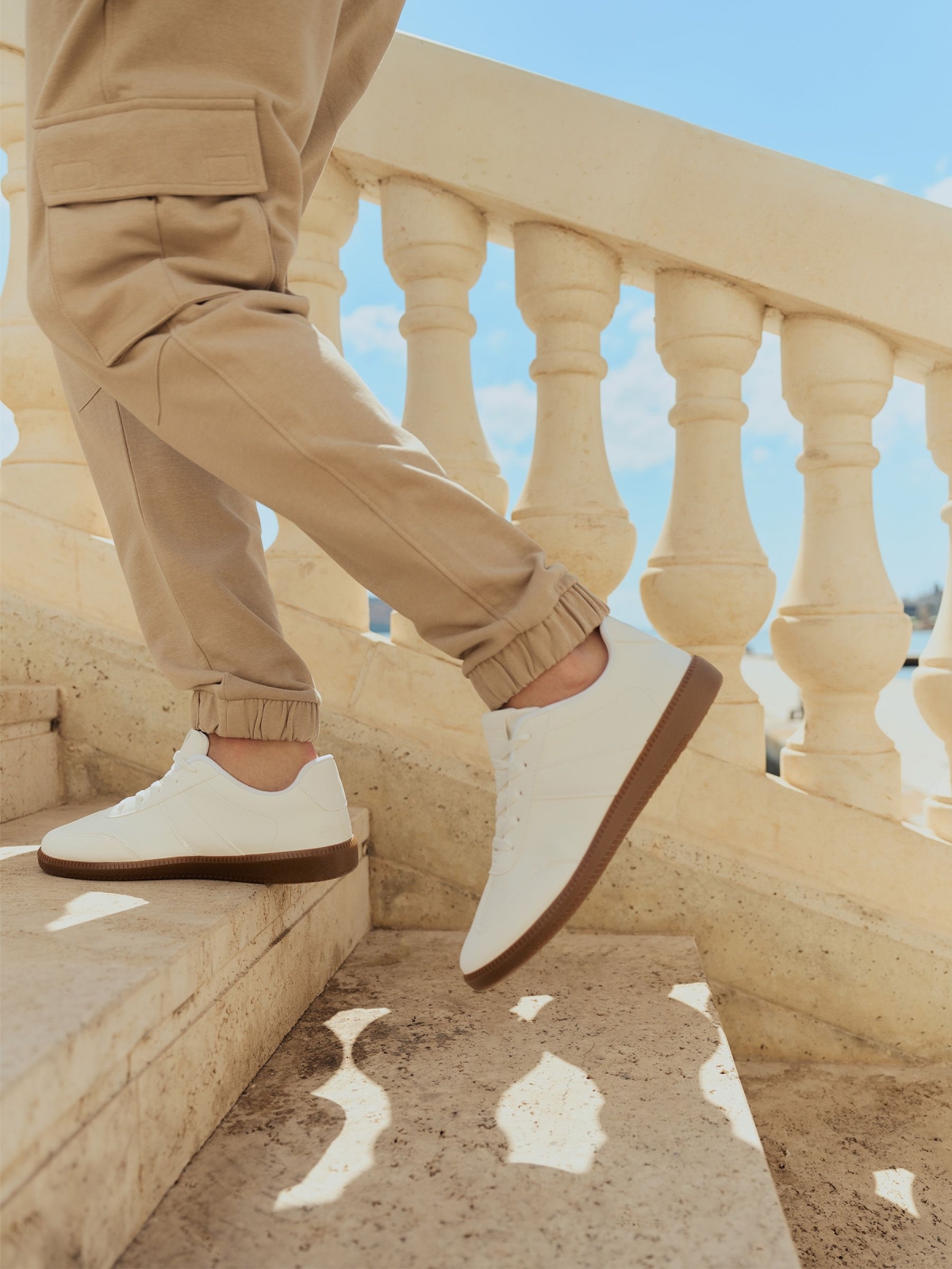 %New% Zapatillas bajas retro blancas blanco