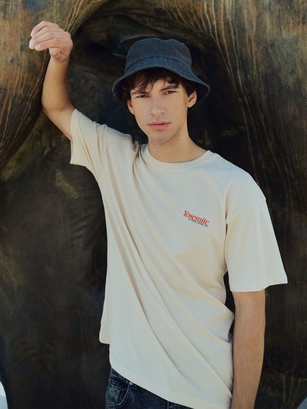  Chapéu bucket jeans preto