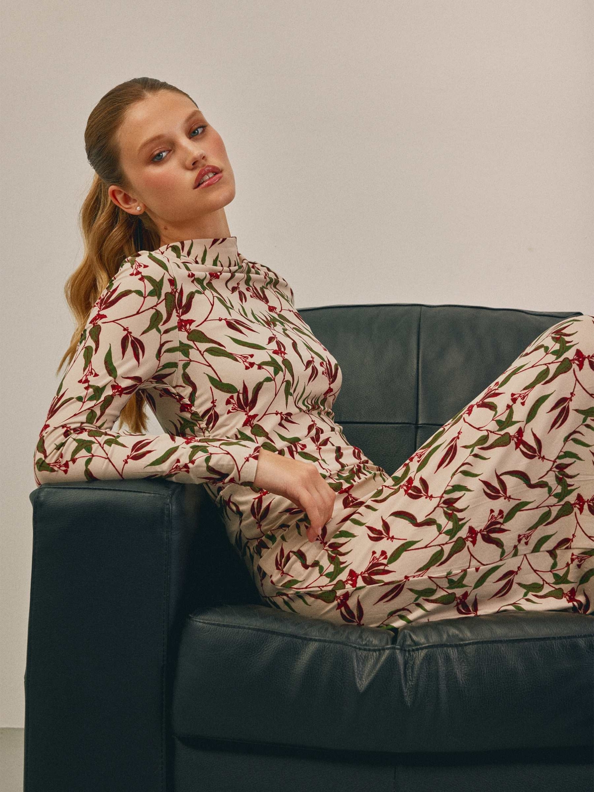 %New% Camiseta estampada blanco roto