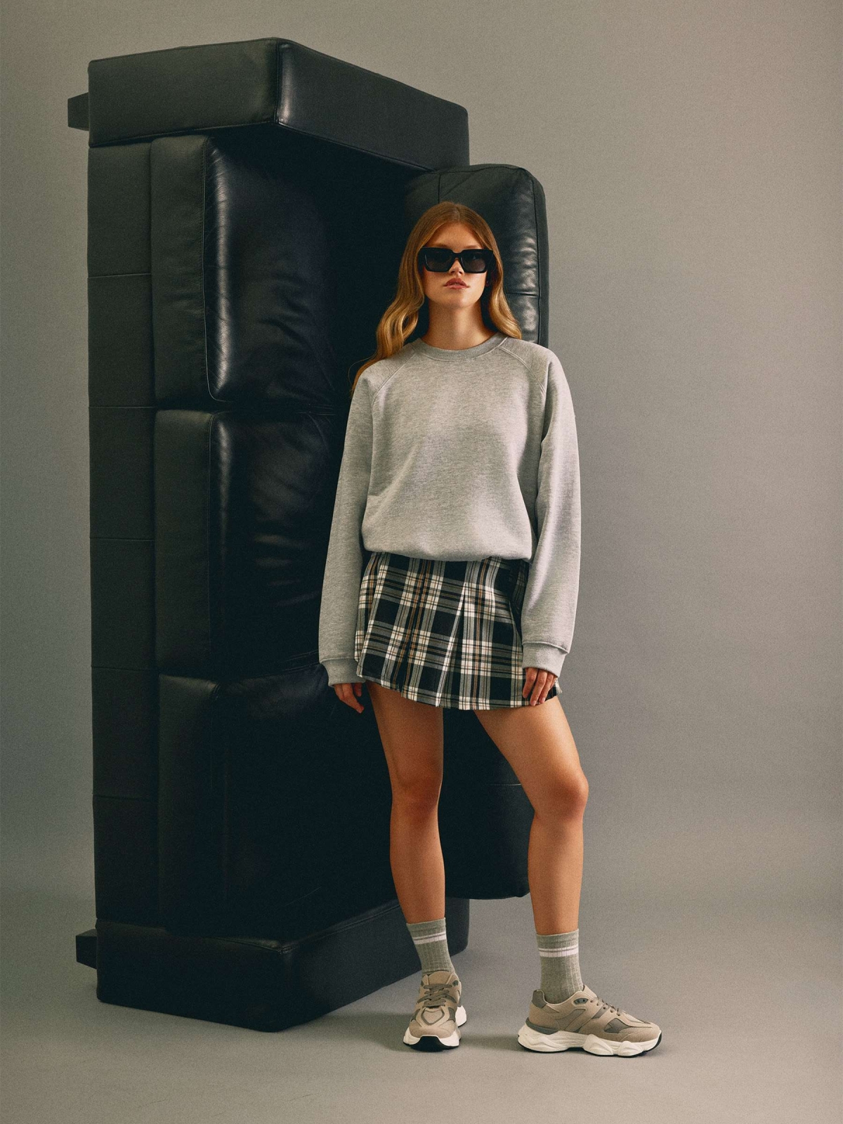  Sweatshirt round neck medium grey vigore