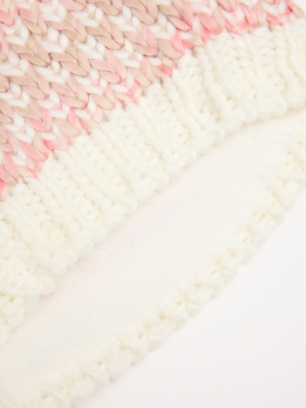 Gorro pompón multicolor nude multicolor vista detalle