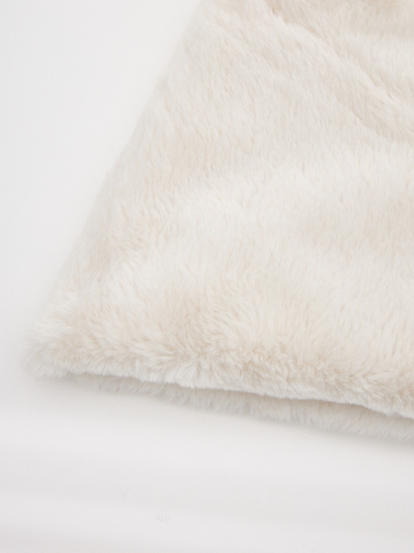 Bufanda cuello 25x42cm blanco vista detalle