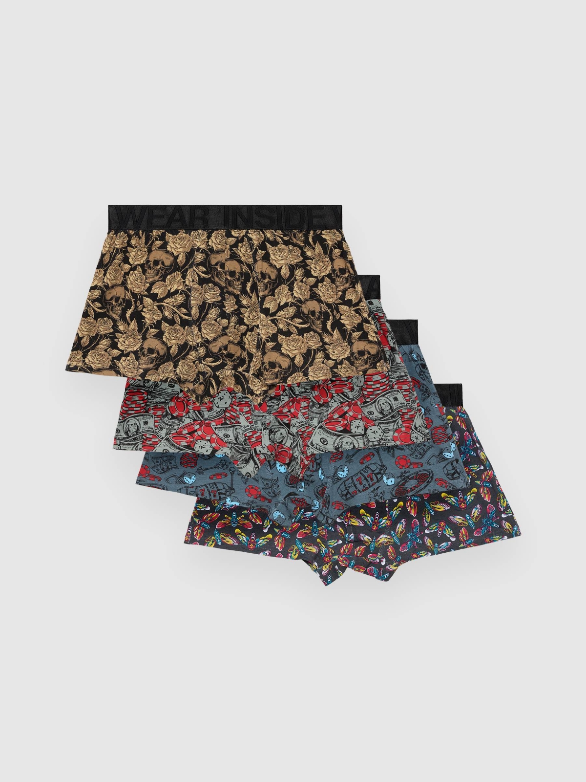 Pack of 4 printed boxers multicolor