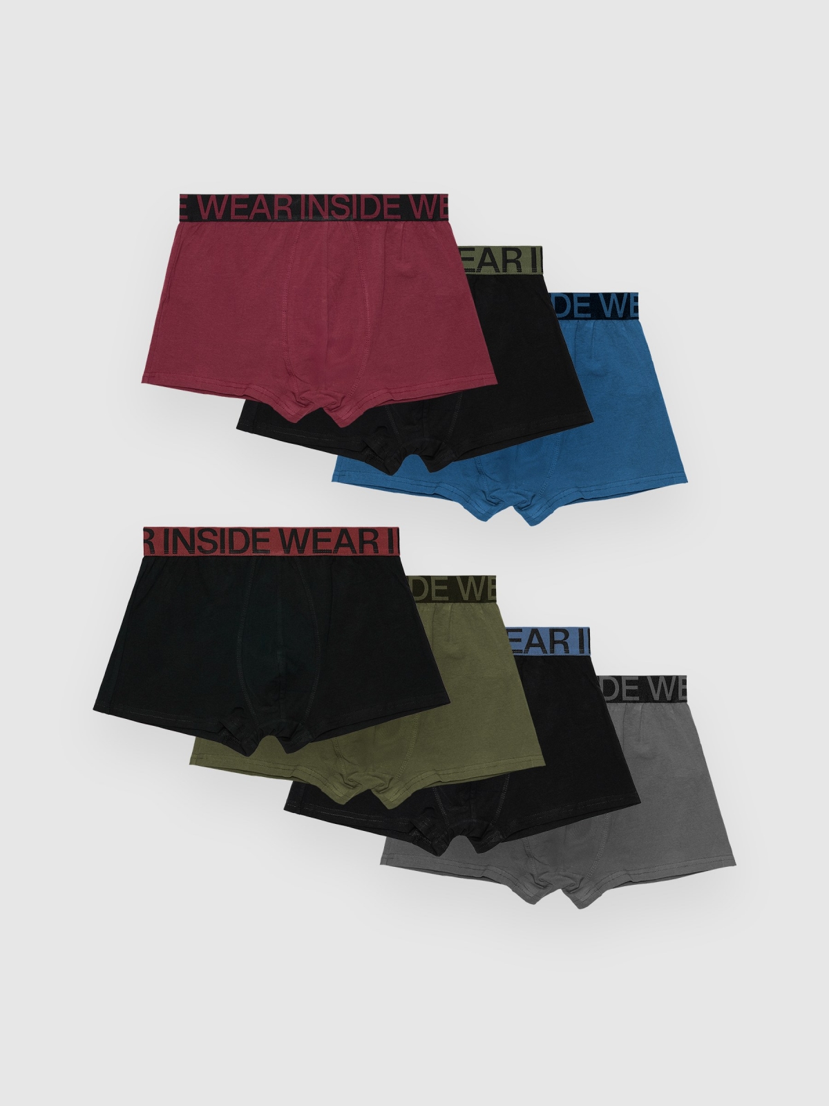 Pack 7 boxers lisos