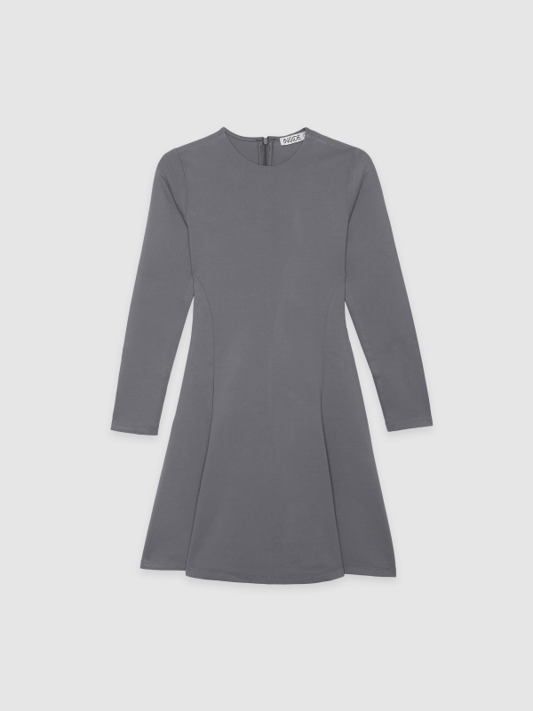  A-line dress grey front view