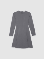 %Pto% A-line dress grey front view