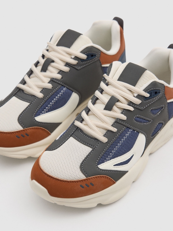 Multicolor combined running sneaker multicolor detail view