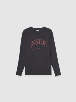 %Pto% Camiseta manga larga Inside gris vista frontal