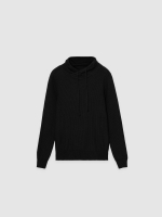 %Pto% Camisola de malha lisa preto vista frontal