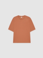 %Pto% Camiseta oversize lisa marrón vista frontal