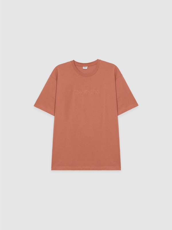  Camiseta terracota marrón vista frontal